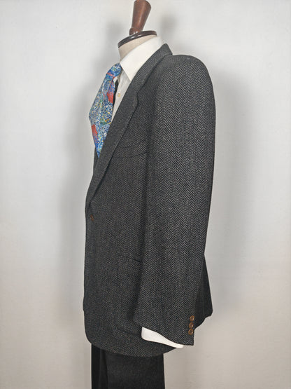 Giacca Burberrys herringbone in lana e cashmere - tg. 54/56