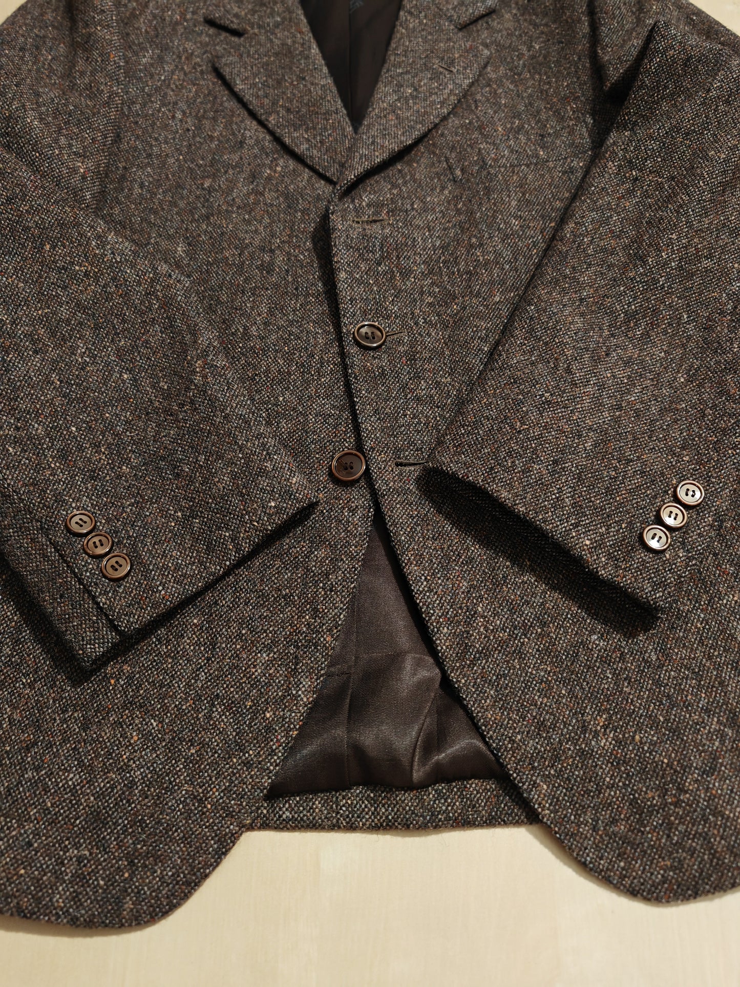 Giacca sartoriale in Irish donegal tweed - tg. 46/46 corta