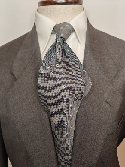 Armani ribbed silk tie