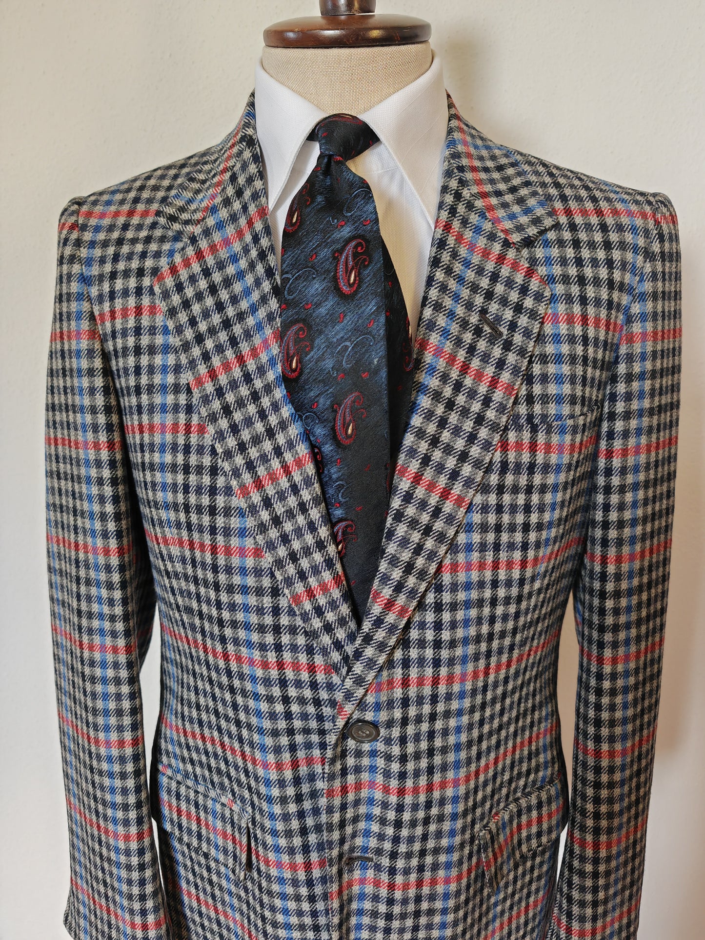 Giacca sartoriale Cangini Forlì, quadri check - tg. 50