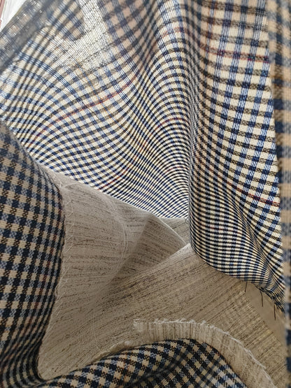 Giacca Pierre Cardin anni '80 chek in tela frescolana - tg. 50/52