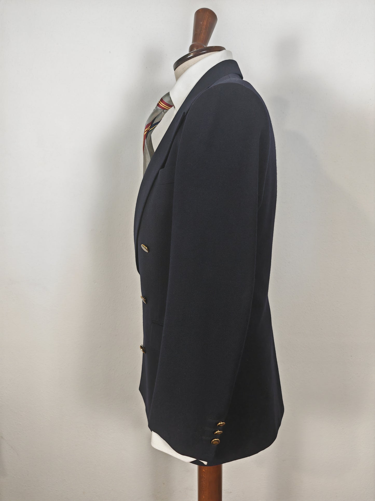 Blazer doppiopetto Burberrys anni '80 in stile navy - tg. 46