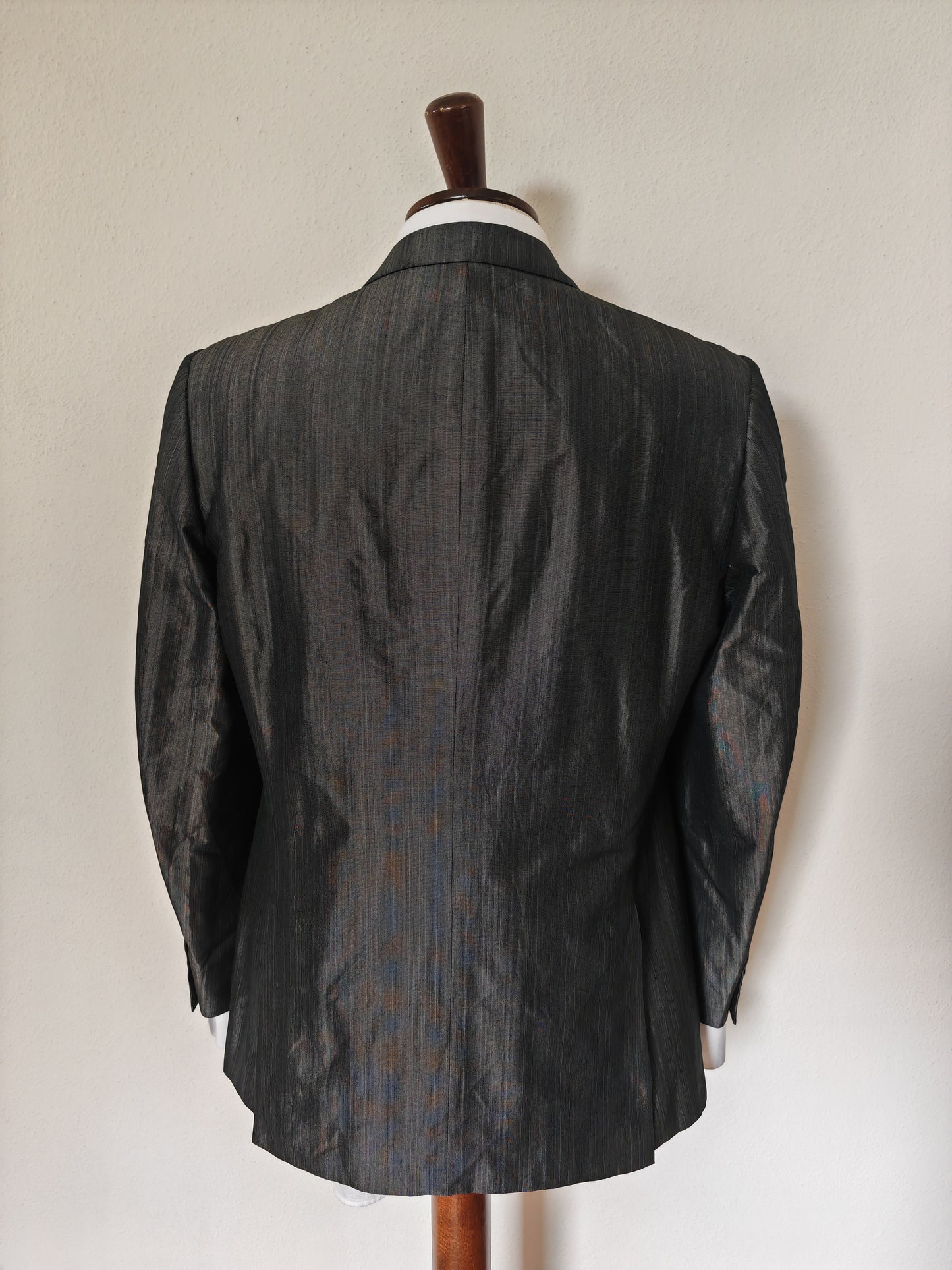 Double-breasted jacket in pure silk - size 50