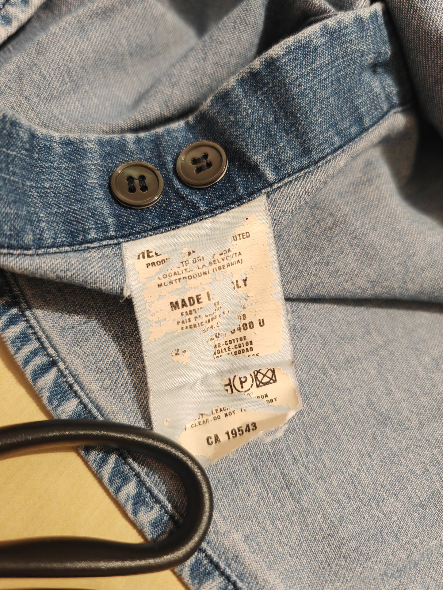 Camicia in denim Helmut Lang vintage anni '90 - L