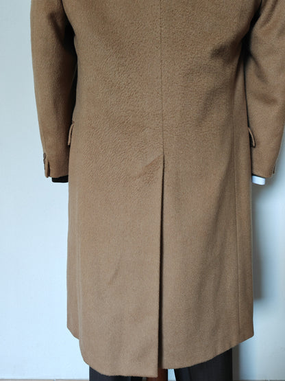 Cappotto cammello anni '70 in lana e cashmere - tg. 48/50