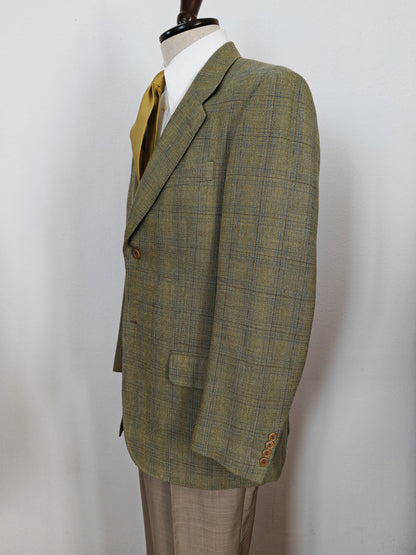 Giacca Ted Lapidus verde salvia in hopsack super twist - tg. 48/50