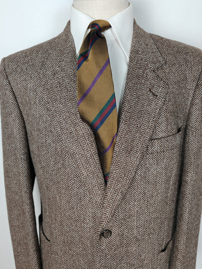 Giacca in tweed spigato lana e mohair - tg. 50/52