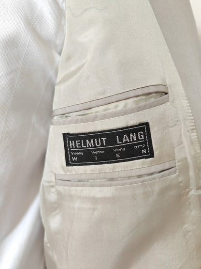 Helmut Lang white ecru jacket, cotton blend - size 50