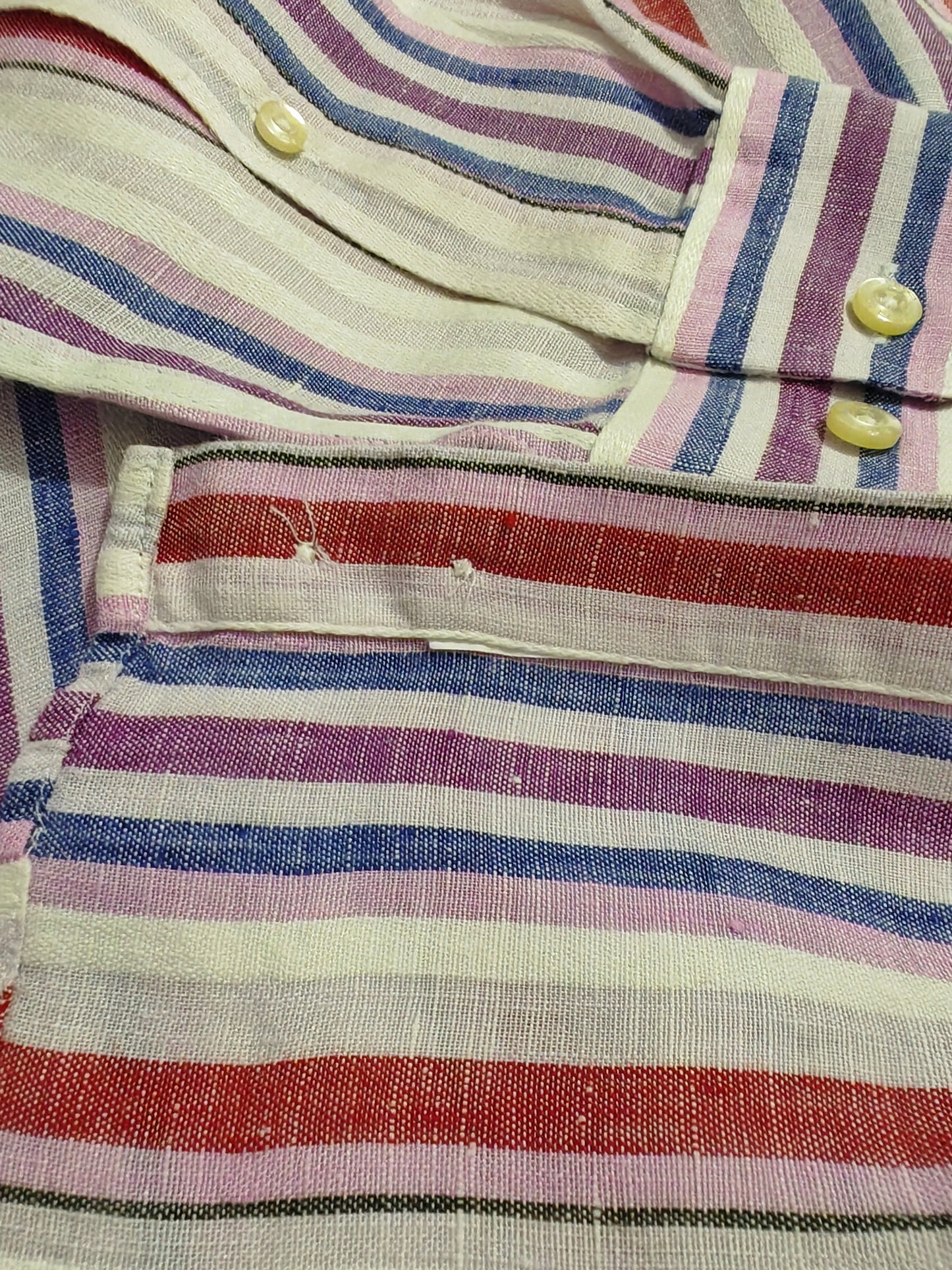 Camicia Etro a righe in puro lino - collo tg. 40