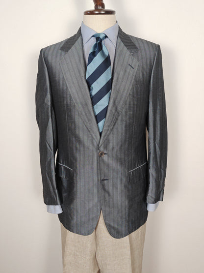 Giacca Pierre Cardin anni '80 in seta shantung - tg. 48