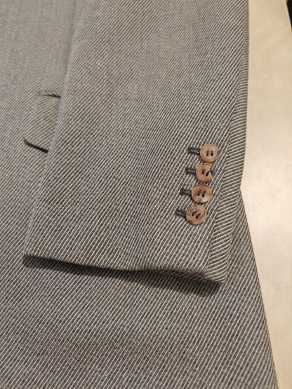 Cappotto soprabito Hermès grigio in twill di lana - tg. 48