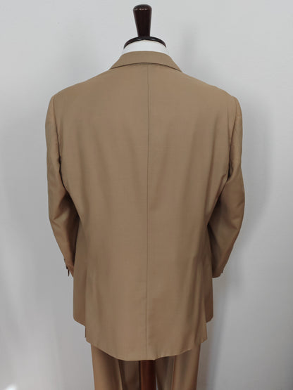 Completo anni '80 in fresco lana beige - tg. 52