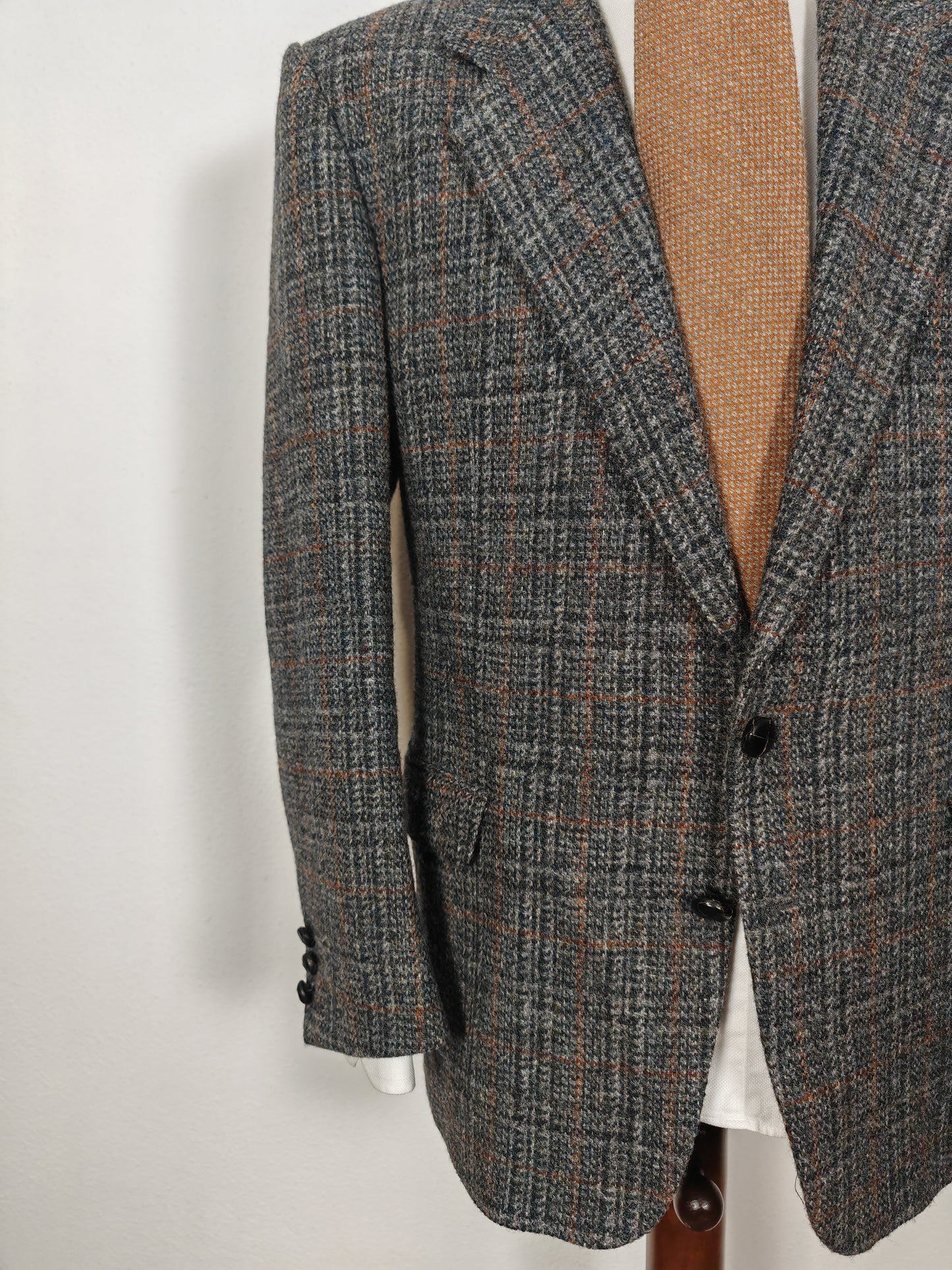 Giacca in Harris Tweed anni '80 - tg. 54 con drop basso