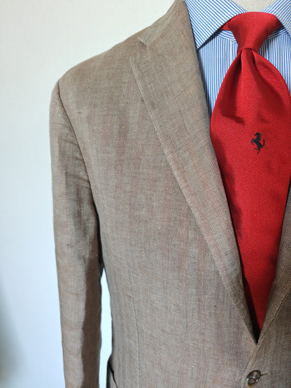 Giacca Corneliani 100% lino herringbone - tg. 50