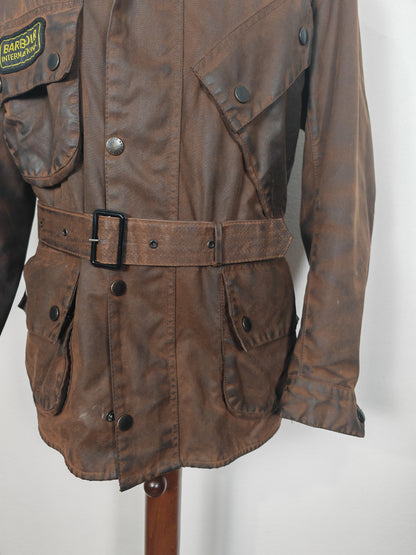 Barbour International primi anni 2000, marrone - C42/107cm