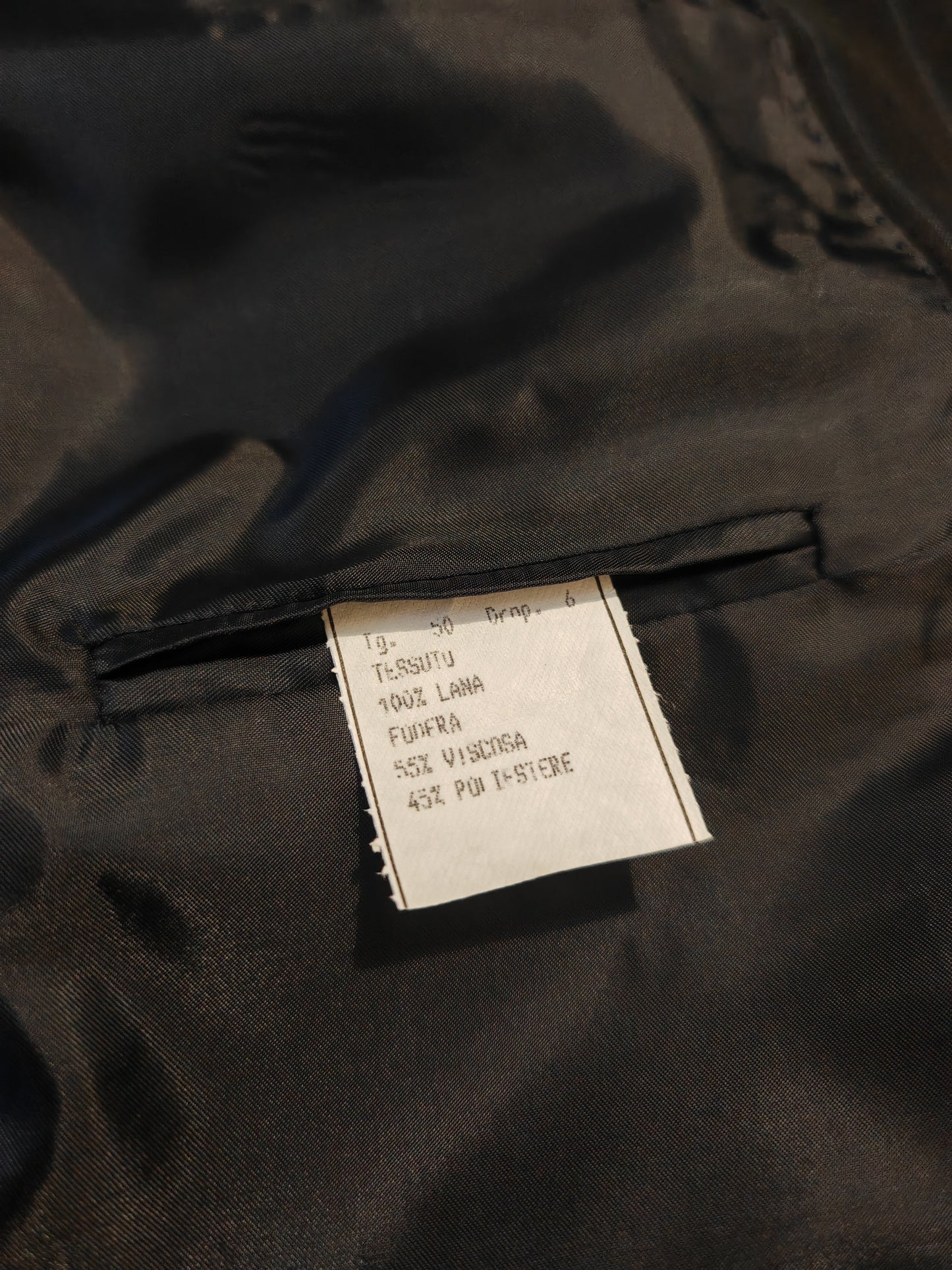 Completo anni '90 blu notte gessato - tg. 50