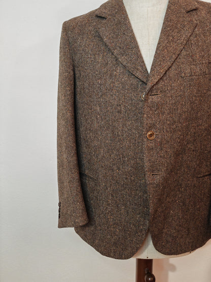 Giacca sartoriale in Irish donegal tweed - tg. 46/46 corta