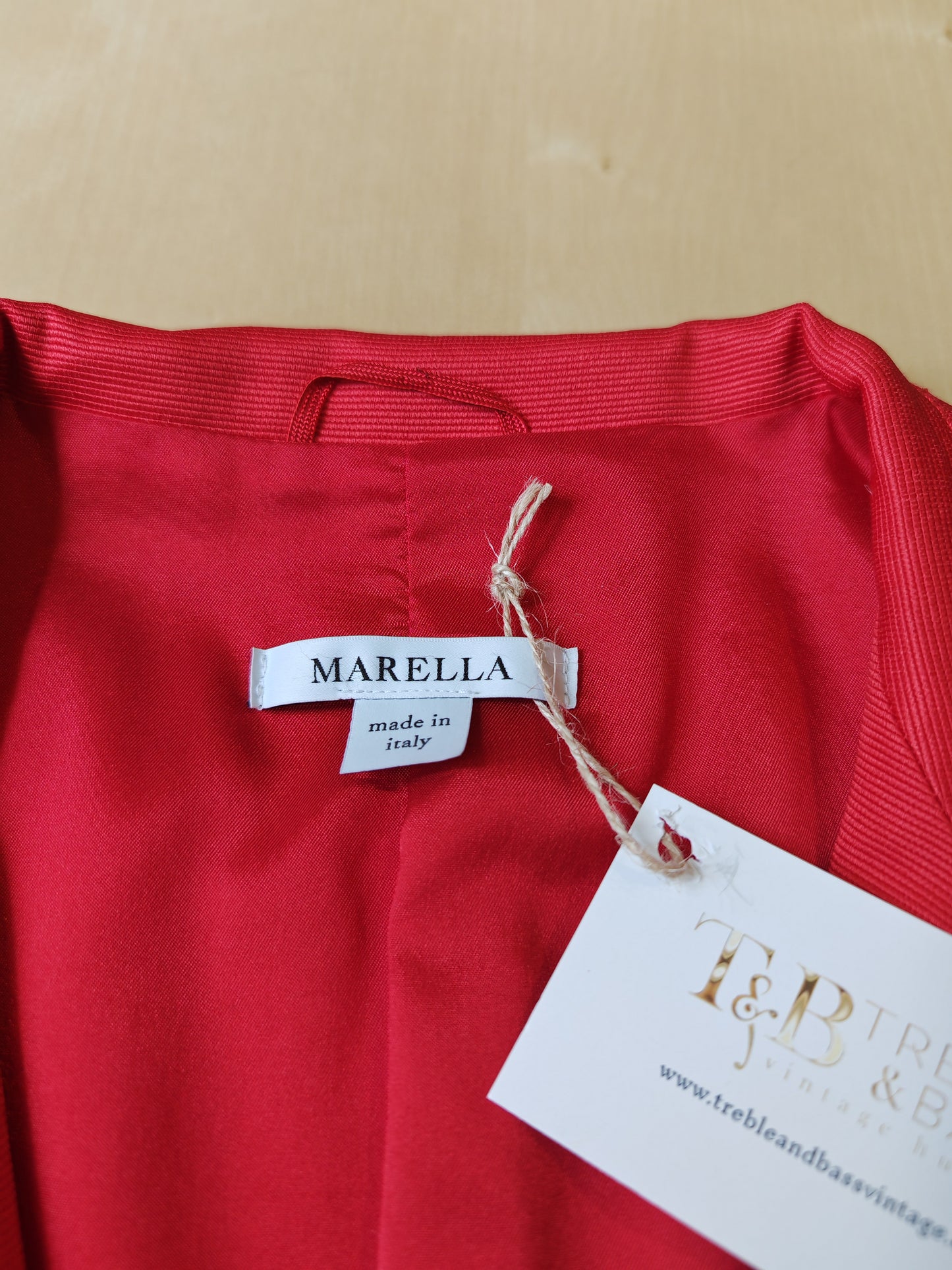 Blazer Marella cannettato rosso fragola - tg. 46