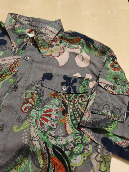 Camicia Dries Van Noten maniche corte floreale - M slim