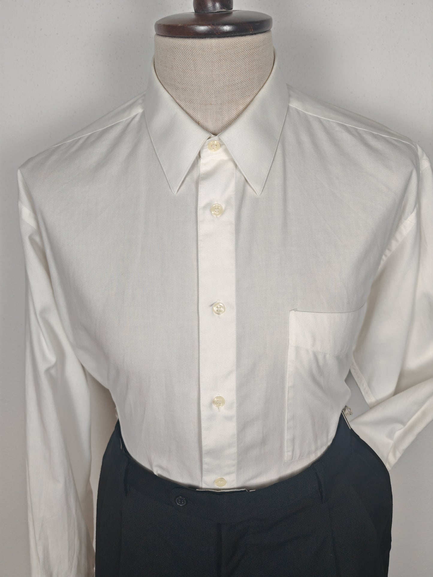 Camicia bianca Pancaldi anni '80 collo italiano - tg. XL collo 43/44