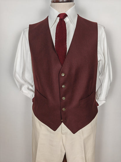 Tartan blazer Simon Ackerman anni '70 con panciotto abbinato - tg. 48/50