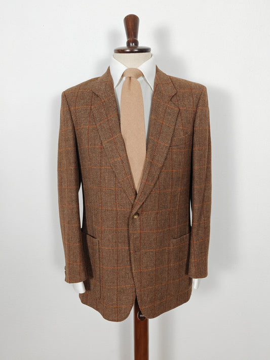 Giacca anni '80 in tweed finestrato - tg. 48/50