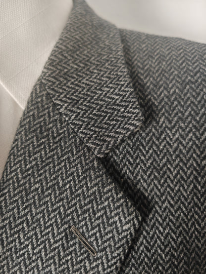 Giacca Burberrys herringbone in lana e cashmere - tg. 54/56