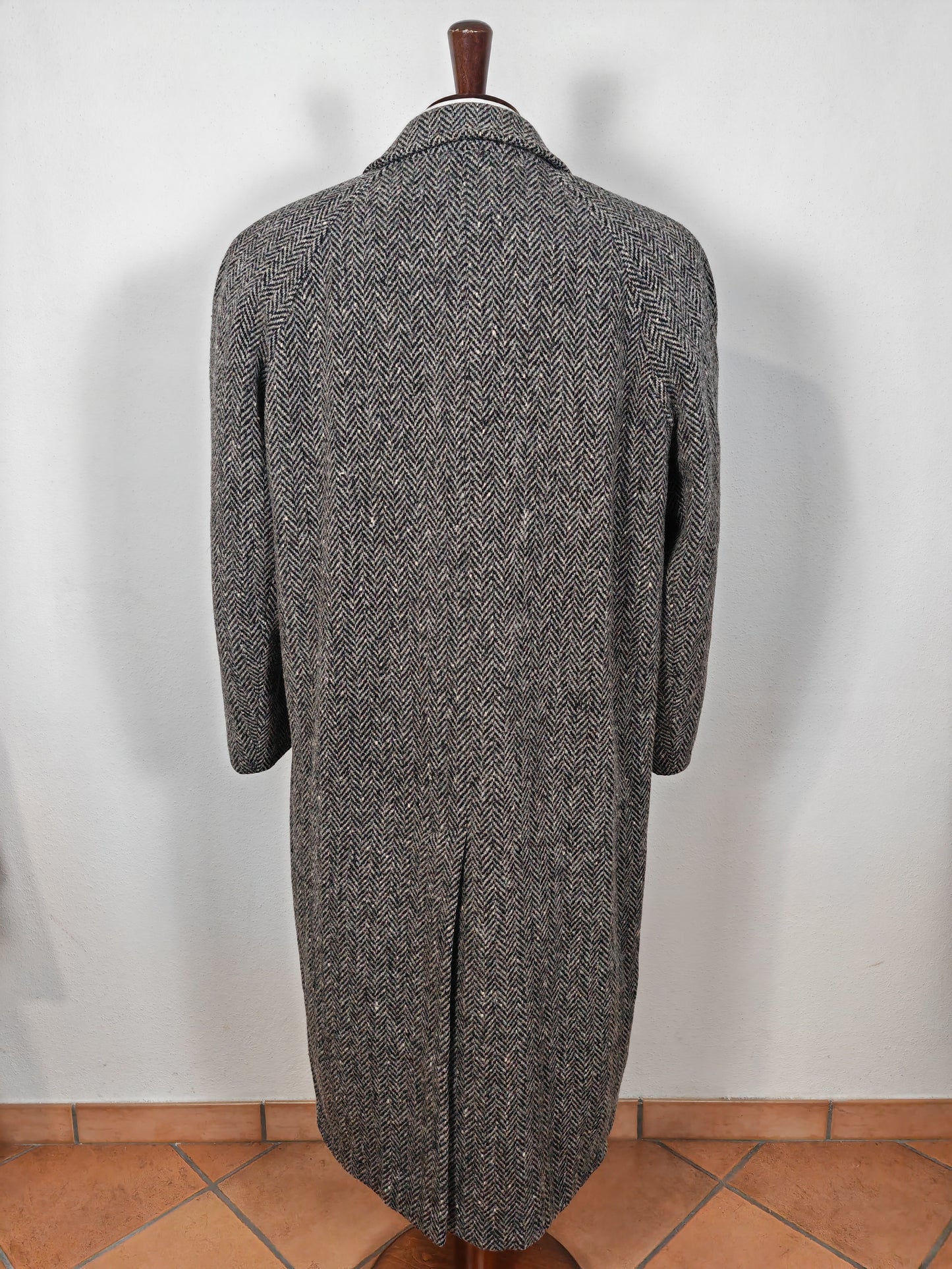 Cappotto raglan spinato anni '80 - tg. 50-54