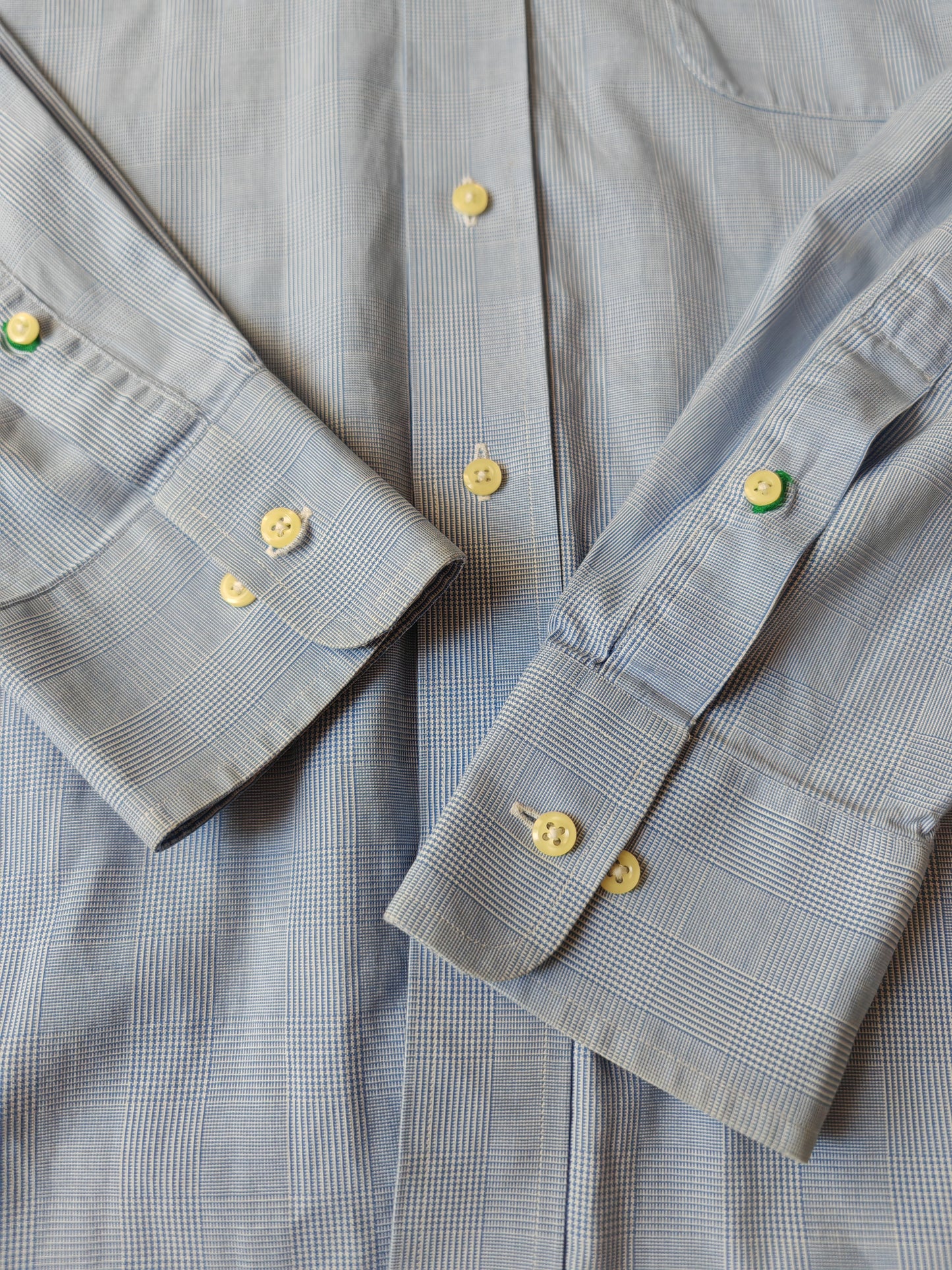 Camicia Tommy Hilfiger azzurra Glen check - L/XL (collo 41)