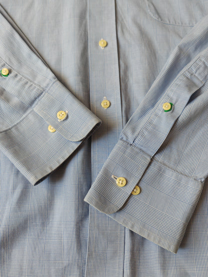 Camicia Tommy Hilfiger azzurra Glen check - L/XL (collo 41)