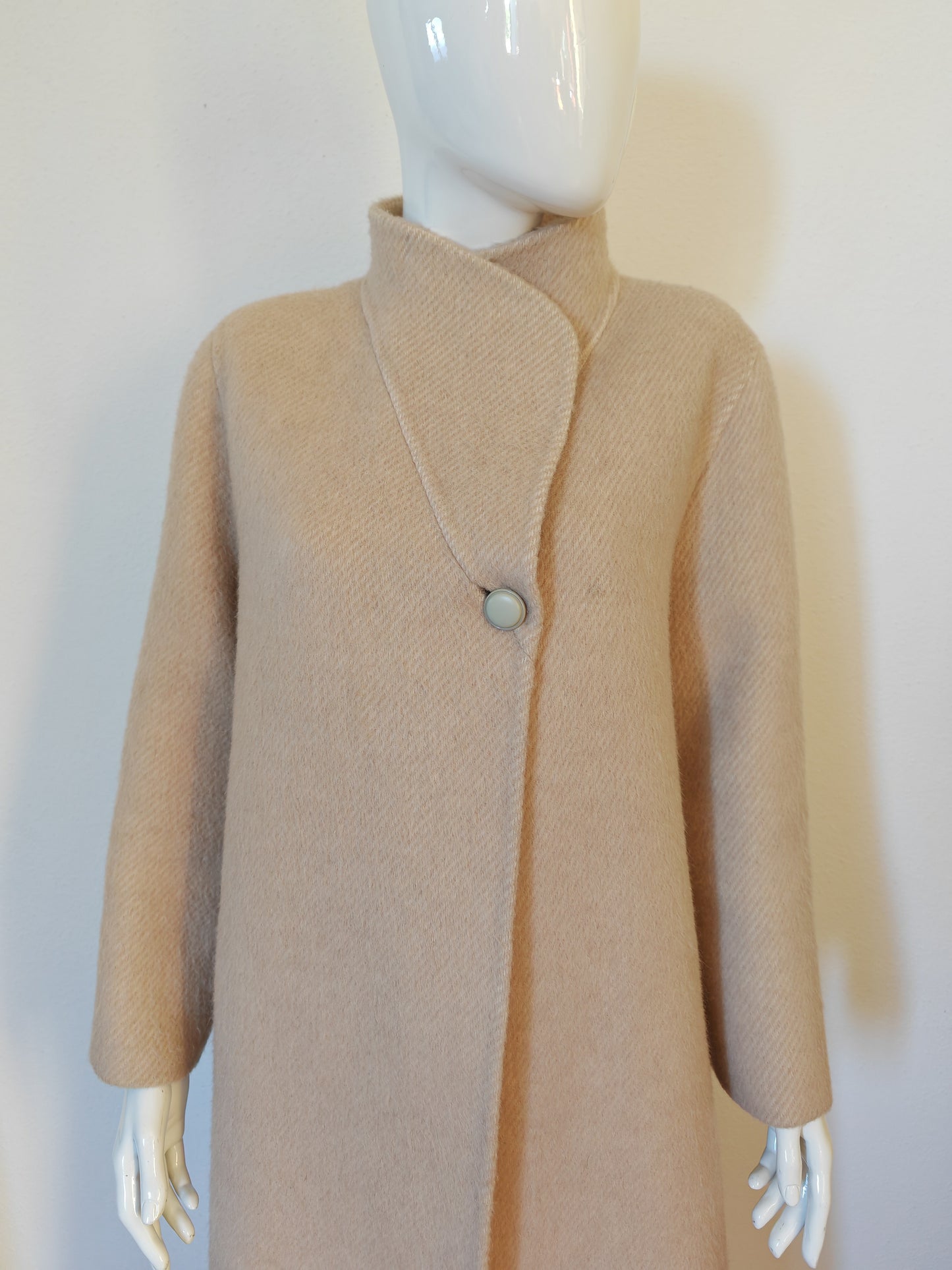 Cappotto a mantella in alpaca e lana - tg. 46