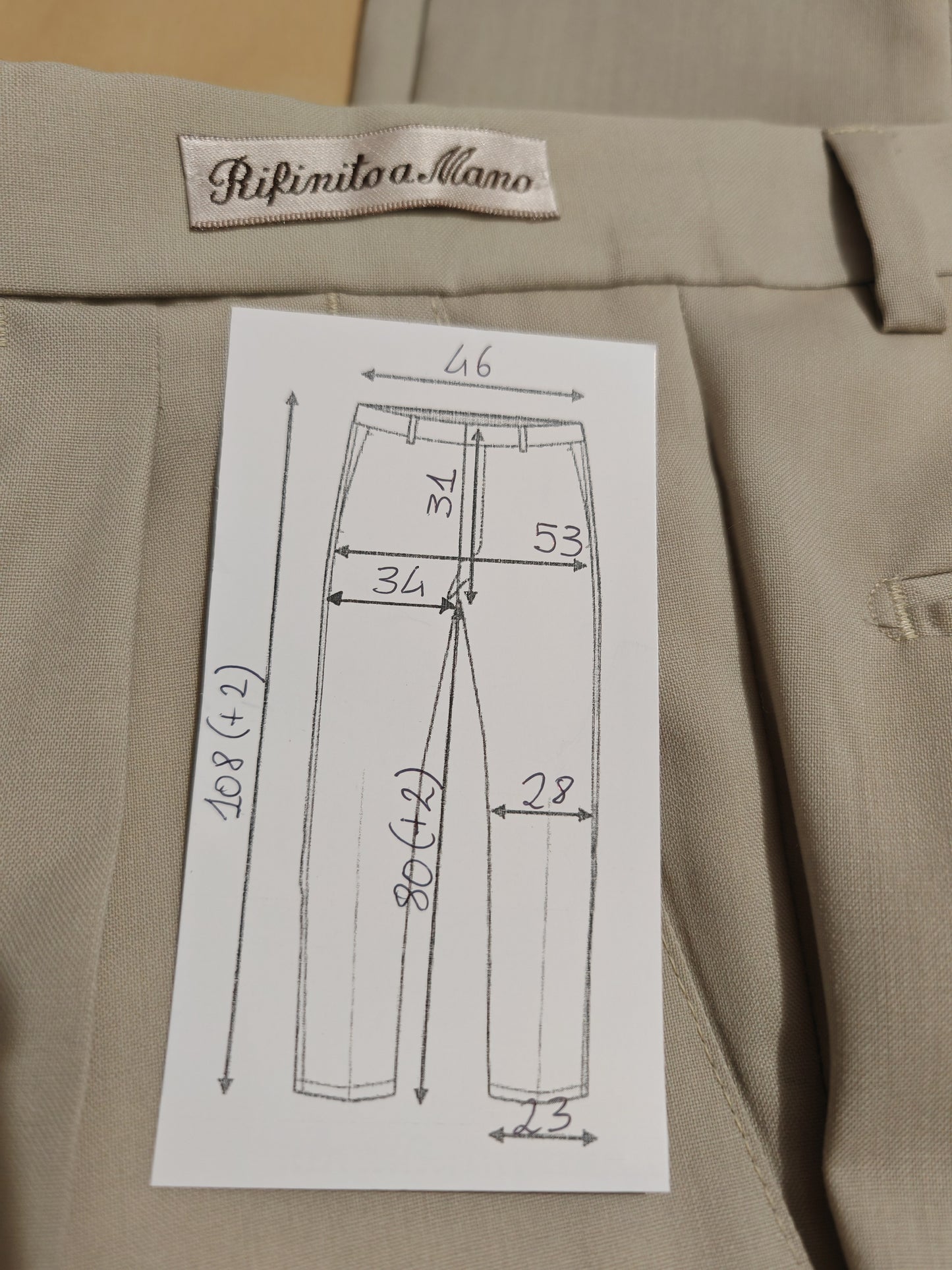 Pantalone in fresco lana (nuovo) - tg. 52