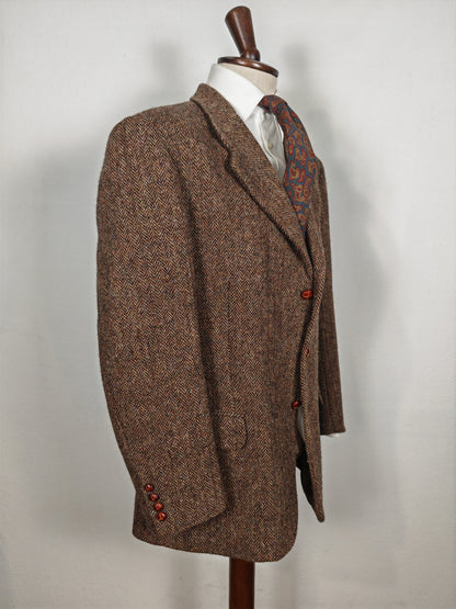 Giacca in Harris Tweed spinato marrone - tg. 56