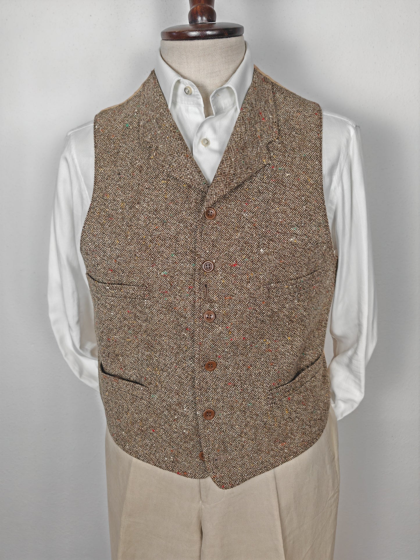 Panciotto Ralph Lauren Double RL in donegal tweed - M
