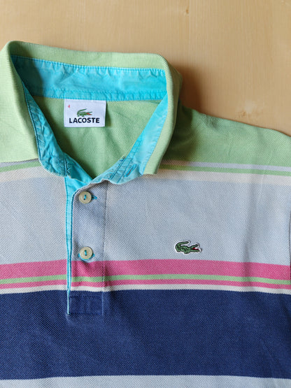 Polo Lacoste a righe multicolore - 4 (M)