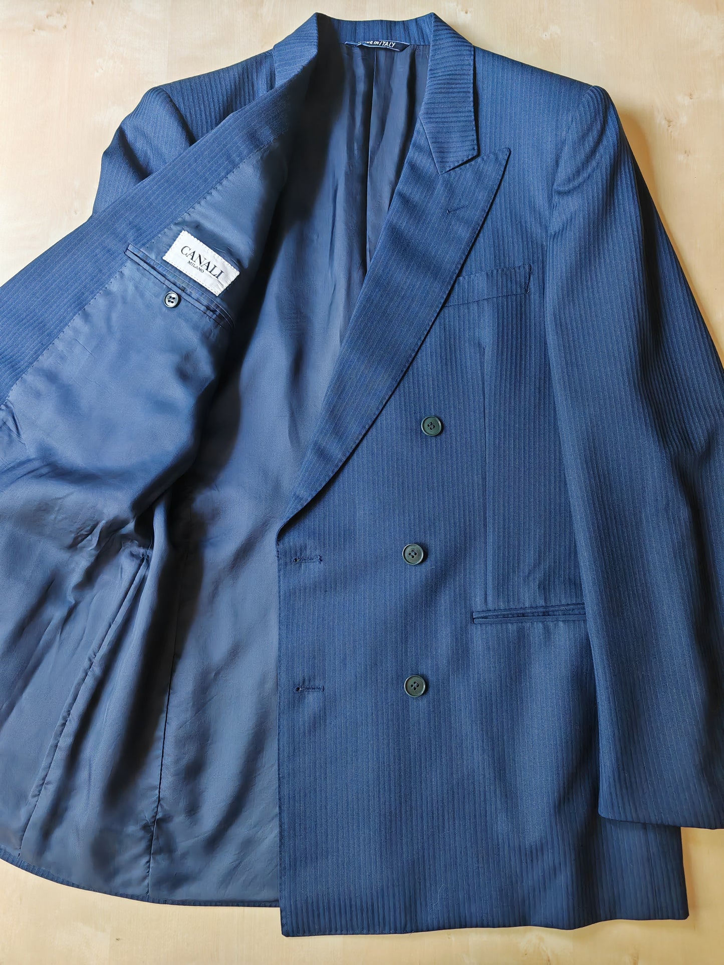 Completo doppiopetto blu Canali anni '80 - tg. 46/48
