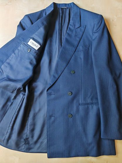 Completo doppiopetto blu Canali anni '80 - tg. 46/48