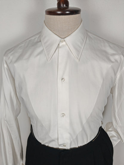 Camicia da smoking anni '70 con collo italiano - tg. M collo 40
