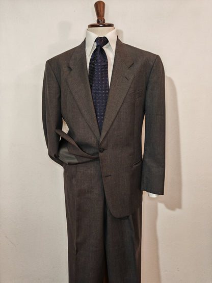 Giorgio Armani suit, anthacite grey wool fresco - size 54