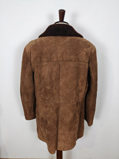 Montone shearling anni '70 marrone - L/XL