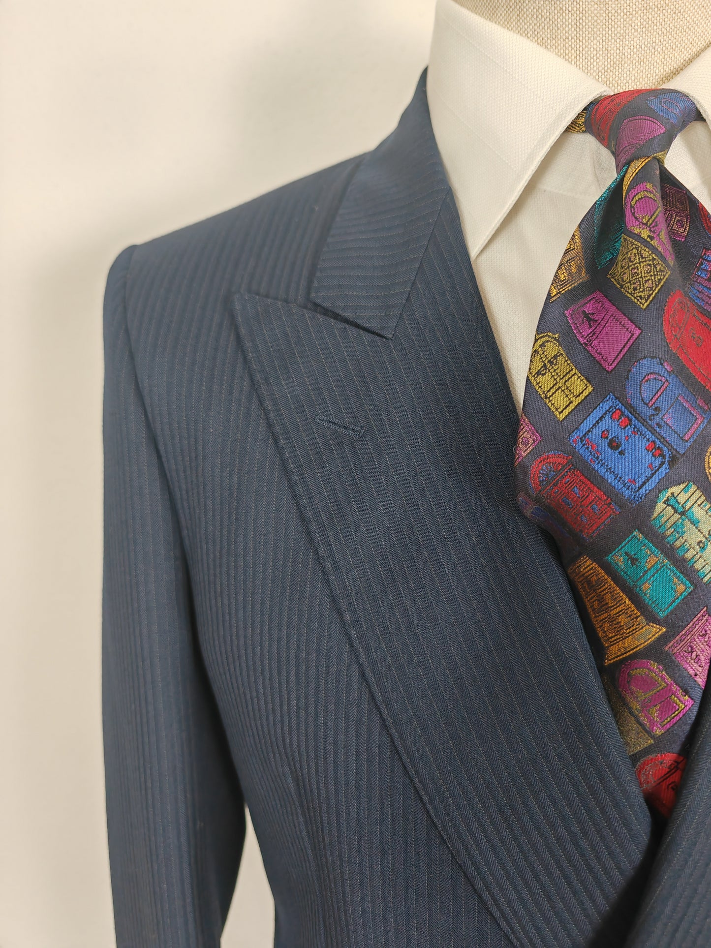 Completo doppiopetto blu Canali anni '80 - tg. 46/48