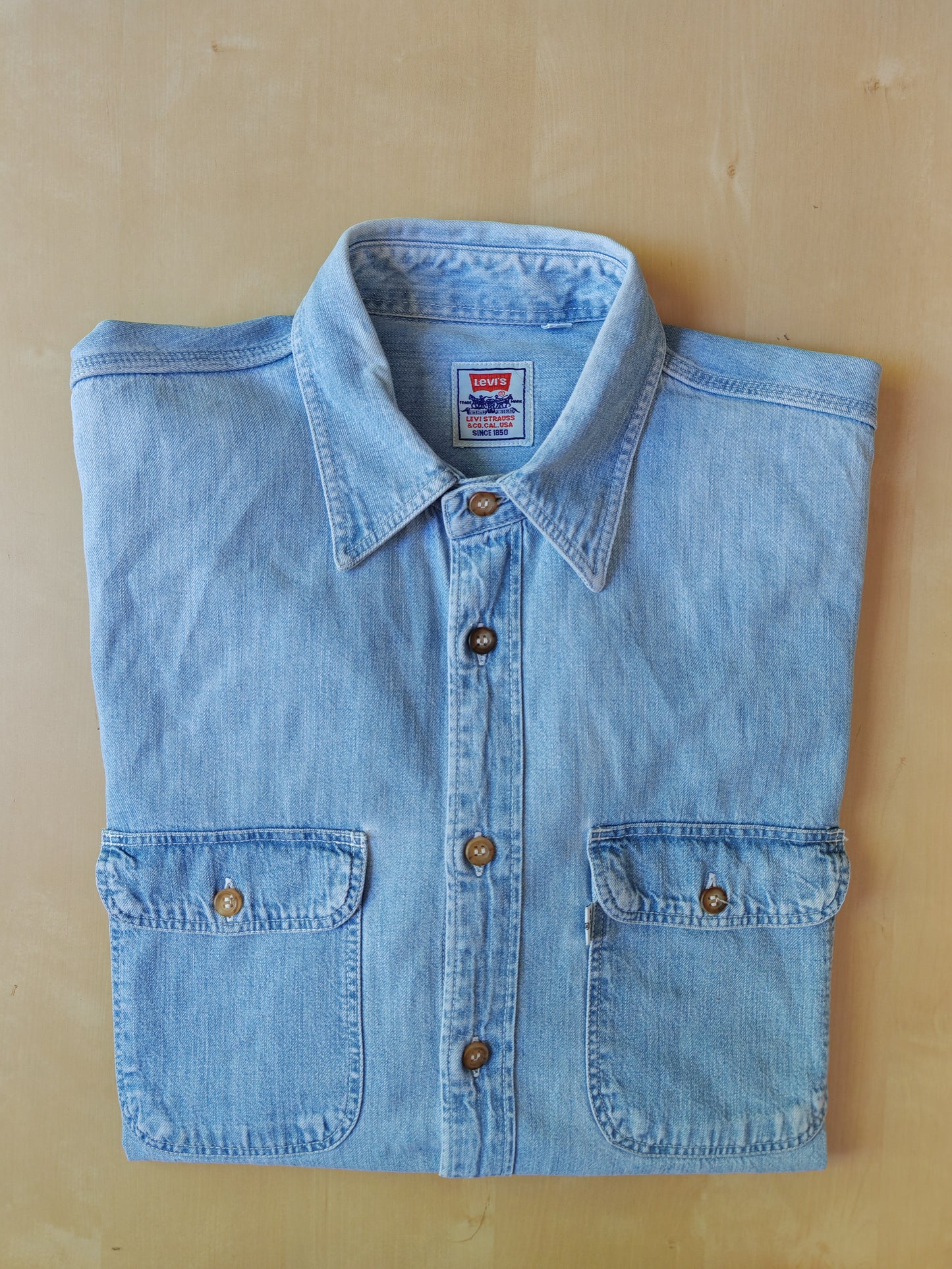 Camicia Levi's in denim, made in Italy 1997 - tg. L