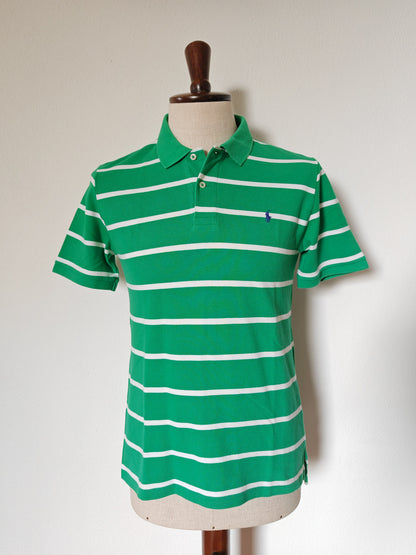 Polo Ralph Lauren verde righe bianche - S/M