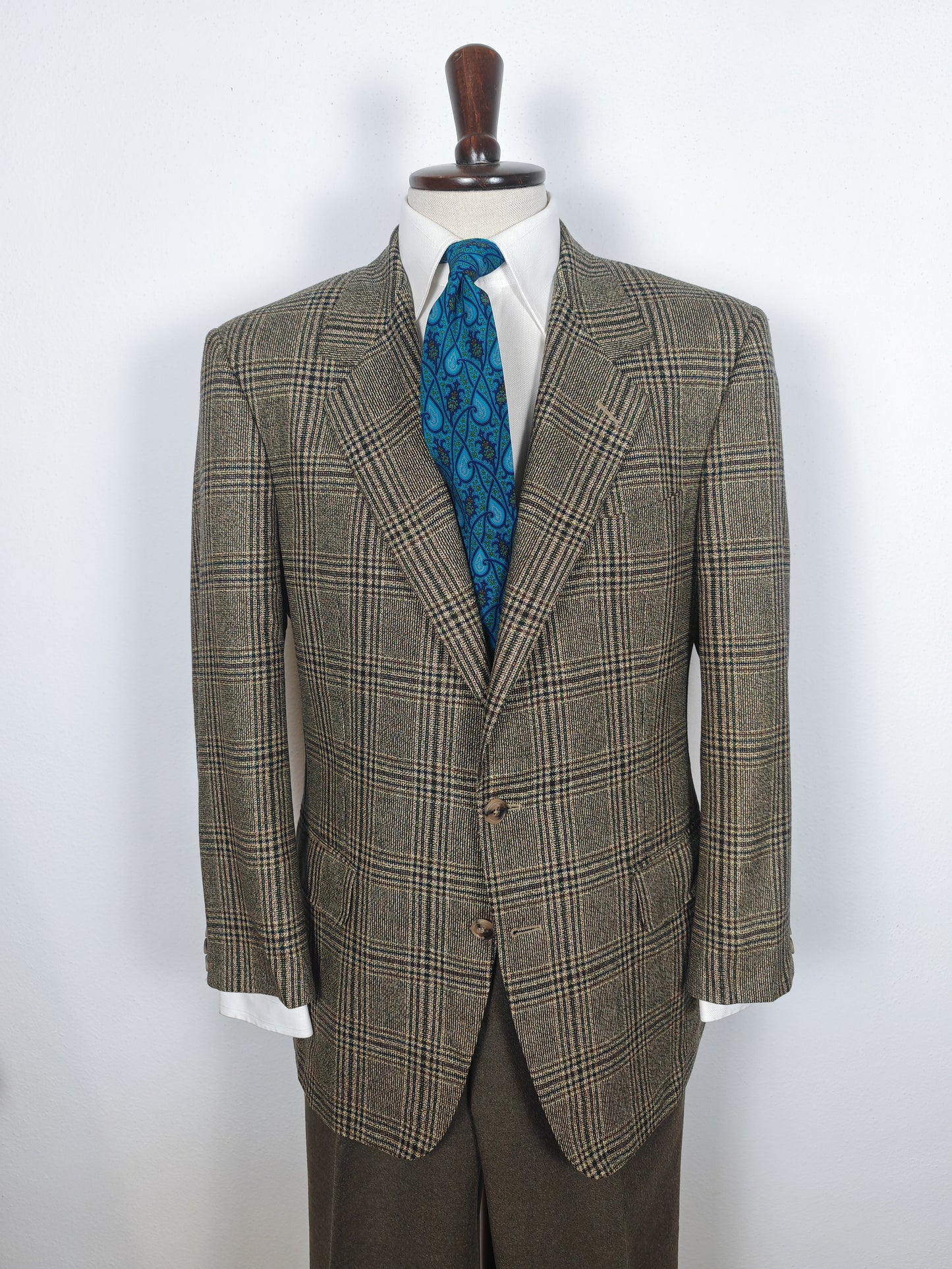 Giacca principe di Galles Ermenegildo Zegna in lana e mohair - tg. 52