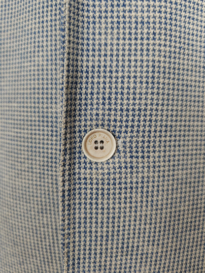 Giacca Loro Piana in jersey cotone e lino pied-de-poule - tg. 50