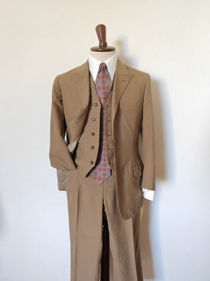 Completo 3 pezzi sartoriale anni '60/'70 in stile rétro - tg. 44