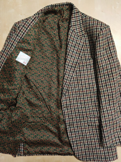 Giacca anni '80 in tweed pied-de-poule - tg. 50