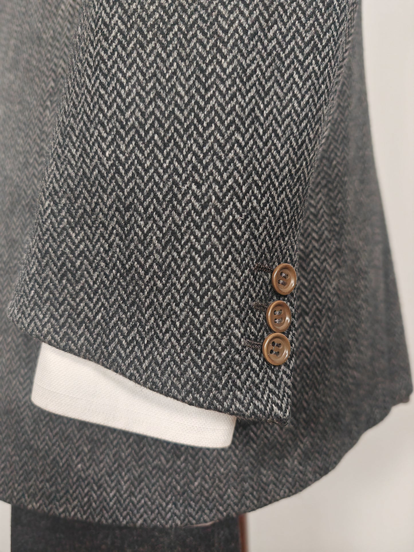 Giacca Burberrys herringbone in lana e cashmere - tg. 54/56