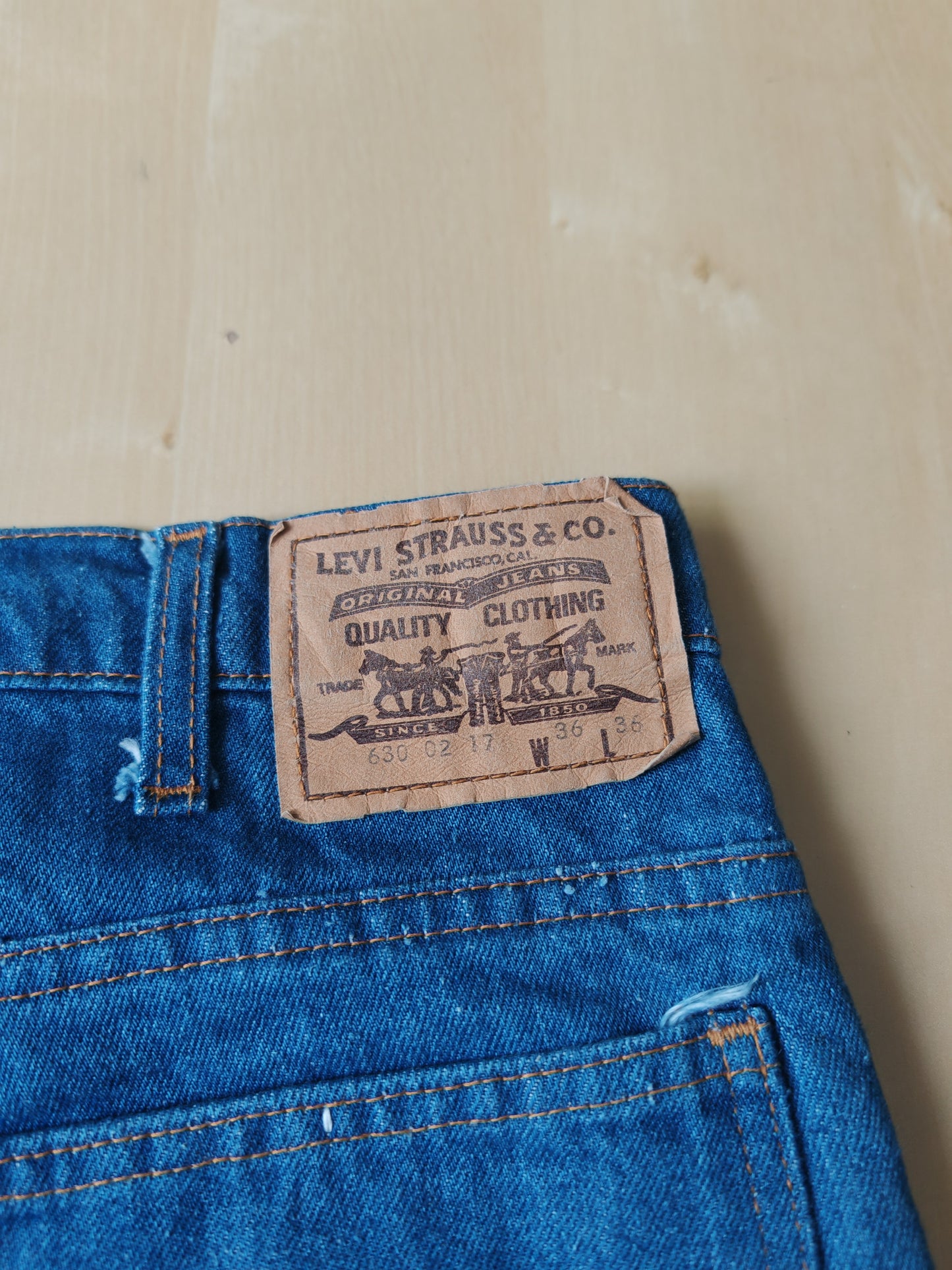 Levi's 630 02 "orange tab" 1979 - tg. 48