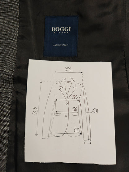 Boggi grisaille jacket, fabric Vitale Barberis Canonico - size 56